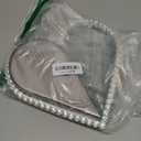 Romantic Heart Shaped Evening Bag With Bling Crystal Frame Cute Rhinestone Clutch Wedding Prom Party Purse Women Handbag Gift (Gray)