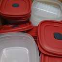 Rubbermaid 60-Piece Food Storage Containers with Lids, Microwave and Dishwasher Safe, Red Color, Ideal for Meal Prep and Pantry Storage