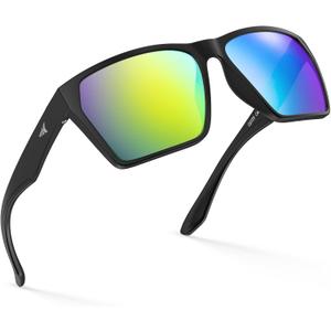 KastKing Beartrap Polarized Sports Fishing Sunglasses, With PuriVex Protective Lens Coating, Square Frame Design, Men Women