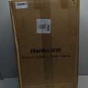 Hanke Multifunctional 26 Inch Checked Luggage Hard Shell Suitcases with Wheels Travel Trunk Style Luggage Large Rolling Suitcase for Women Men(Ivory White)