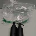 Cunhill 2 Pieces Black Hand Soap Dispenser Bathroom 12 oz Matte Black Hand Soap Dispensers with Stainless Steel Pump Refillable Modern Liquid Bottle for Kitchen Bathroom