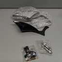 Black Bat Shape Motorcycle Mirrors,Upgrade Rearview Motorcycle Mirrors Compatible with Harley Road King Sportster Street Glide And More