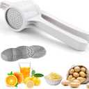 Potato Ricer Set,Cauliflower Rice Maker Masher,Mashed Potato Masher & Potato Press Kitchen Gadget for Perfect Mashed Potatoes,with 3 Ricing Discs (Fine, Medium, Coarse)