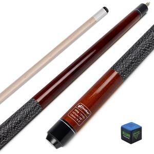 Pool Stick, 58" 2-Piece Pool Cue for Adults, House Bar Billiard Cue Sticks with 13mm Tip for Men Women - Brown, 21 Oz