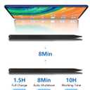 Compatible with iPad Pencil 2nd Generation Apple iPad Pro 11 in 1/2/3/4, iPad Pro 12.9 in 3/4/5/6, iPad Air 4/5, iPad mini 6,Stylus Pen for iPad with Magnetic Wireless Charging-Black