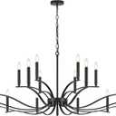 Black Living Room Chandelier 18 Light Hight Ceiling Foyer Candle Chandelier Large Dining Room Light Fixture Over Table 59in Metal Modern Chandeliers Hanging Light for Entry Master Bedroom