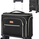 Lekespring Softside Expandable Luggage with 4 Spinner Wheels, 20 Inch Lightweight Suitcase for Men and Women, Black