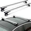 Universal Roof Rack Adjustable 48" Cross Bars, Upgraded Aluminum Alloy Car Roof Rack Carrier Holders Brackets, for Ski Luggage Rack Kayak Bike Canoe Snowboard Cargo Basket, 165LB/75KG Max Load
