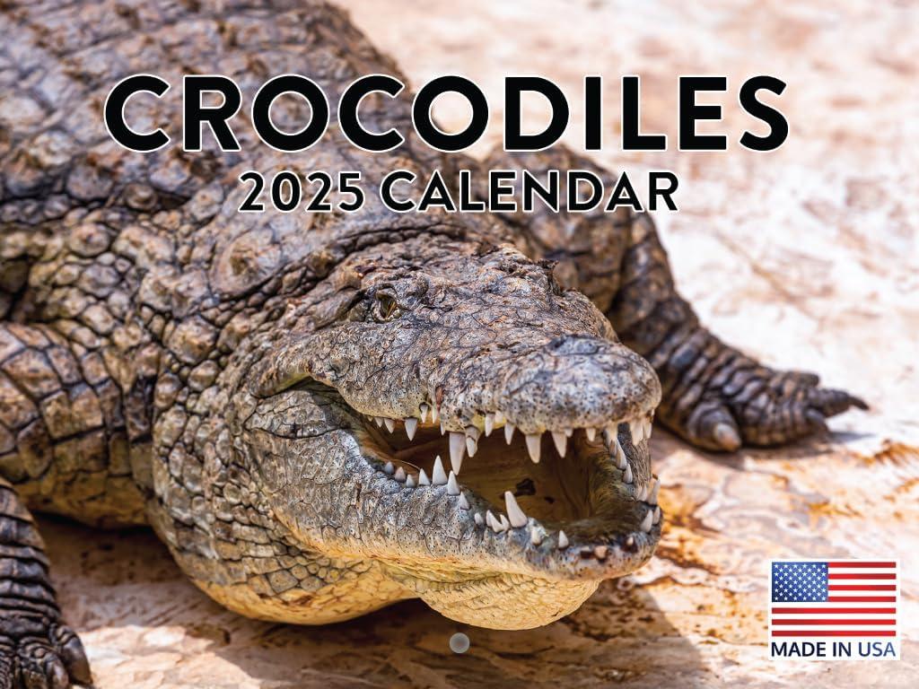 Crocodile Calendar 2025 Monthly Wall Calender | American Made In The USA