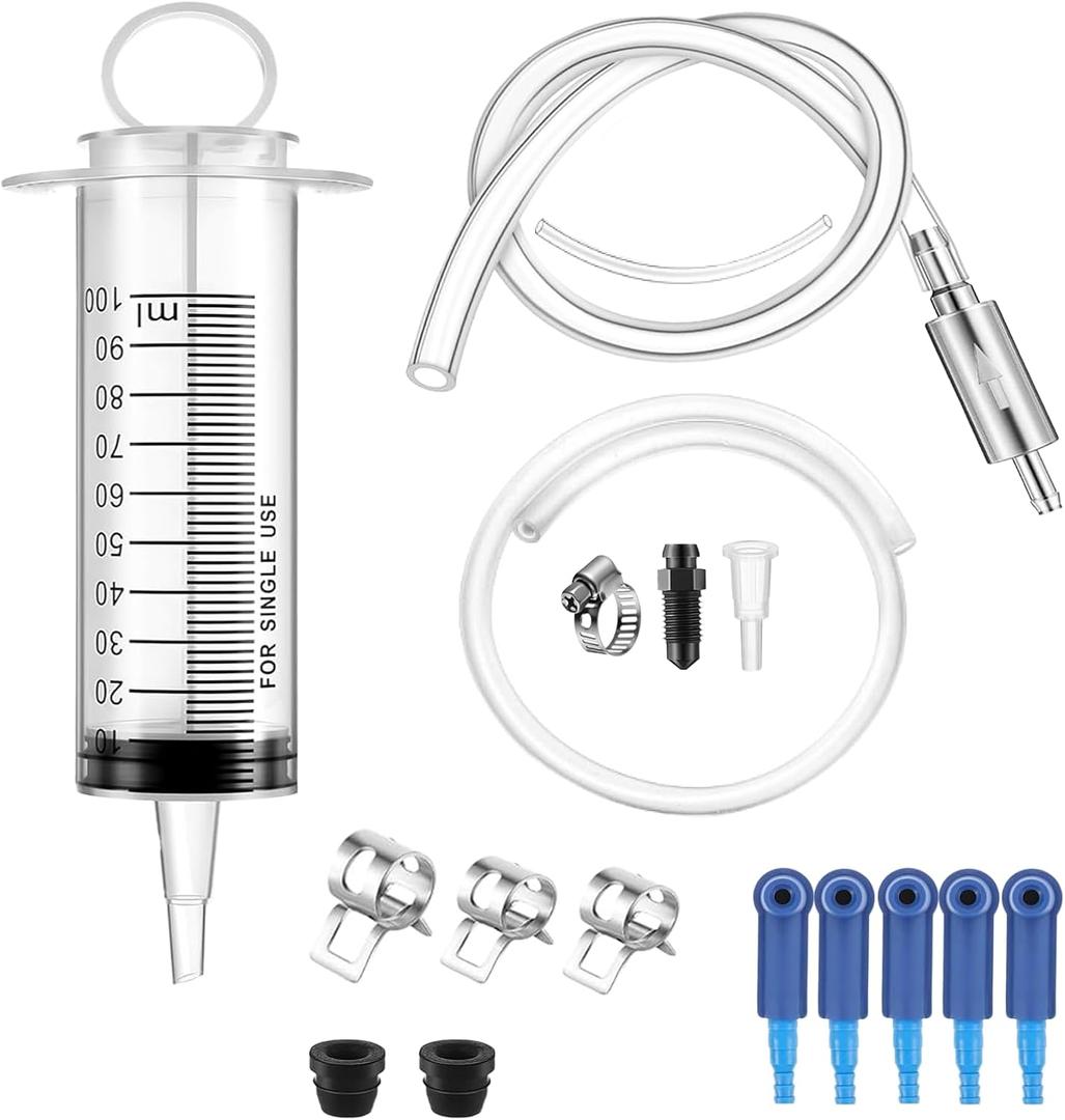 Brake Bleeder Kit - One Way Check Valve Hose Bleeding Kit