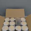 Thick Candle Jars for Making Candles 16 Pcs, 7 OZ Empty Jars with Wood Lids for Candle Making, Sample Container, Frosted White