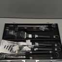 Grilljoy BBQ Accessories Grill Tools Set - 22PCS Stainless Steel Barbecue Grill Accessories for Outdoor Grill with Black Aluminum Case - Christmas Grilling Gifts for Men & Dad -Grill Tools Kit