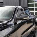 Rain Guards Side Window Visor Vent Outside Mount Fits for Ram 1500 2500 3500 Crew Cab 2019 2020 2021 2022 2023 2024 2025