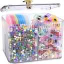 Mangpung Sewing Supplies and Accessories Kit,100Pcs Sewing Clips 800Pcs Pins in a 3-Section Clear Organizer Jar, Sewing Notions Quilting Gift Set for Women Mom Grandma
