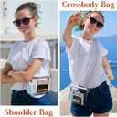Lorbro Clear Purse for Women Stadium Approved, Clear Crossbody Bag with Zipper Closure, Transparent Purse for Concert Sports