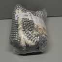 GRLYUH Waffle Bath Mat - Boho Bathroom Rugs Non Slip Washable, Super Absorbent & Quick Dry, Soft Bath Mat Farmhouse Bathroom Decor, 20'' x 48'', Dark Grey and White