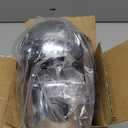 Modern Cordless Mushroom Small Table Lamp Touch LED Lamps, 3-Way Dimmable Bedside Nightstand Lamp Mini Rechargeable Night Light for Bedroom, Living Room (Silver)