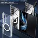Hensinple Magnetic for Samsung Galaxy Z Trifold Case, Z Trifold Case [Compatible with MagSafe]Transparent Military Grade Drop Magnetic Hinge Protection Rugged Slim Protective Bumper Phone Cover(Clear)