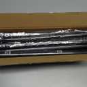 Curtain Rods for Windows 48 to 84 inch, 1inch Decorative Blackout Wrap Around Curtain Rod Set,Matte Black Splicing Heavy Duty Metal Curtain Rod with Brackets (37"-98"-1Pack)