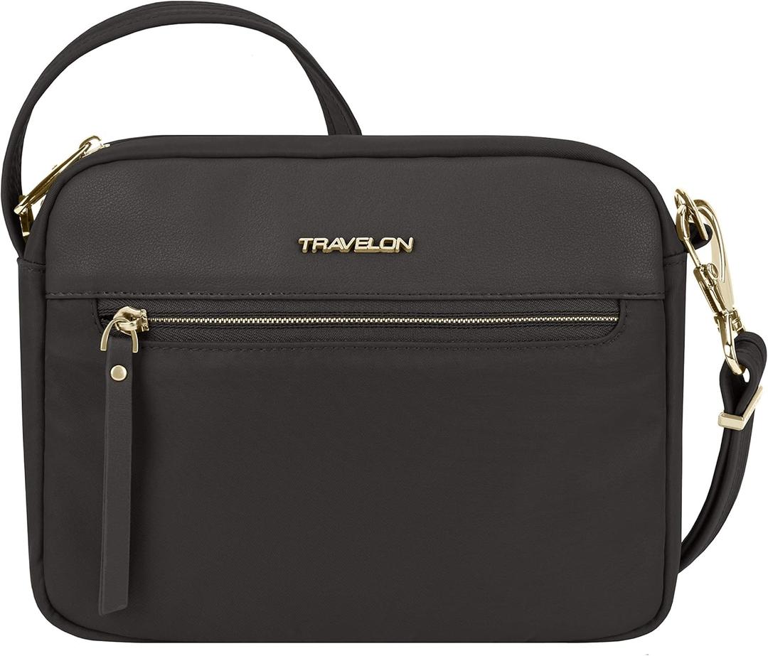 Travelon Anti-Theft Addison Small Crossbody (One Size, Black)