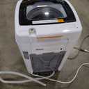 BLACK+DECKER 0.9 Cu. Ft. Portable Washer, 6.6 lb. Capacity Washing Machine for Homes & Apartments, 5 Wash Cycles, Quick Connect Sink Adapter and Drain Hose Included, Transparent Lid, BPWM09W, White