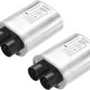 MECCANIXITY Microwave Capacitor Replacement High Voltage Oven Capacitor 2100VAC 0.90uf, Pack of 2
