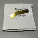 Geosar 50 Pcs Name Tag Badge Blanks Brushed Round Corners Pin DIY Blank ID Name Badge for Office Workers Students(1 x 3 Inches,Gold)