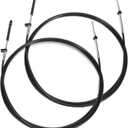 2pcs Boat Throttle and Shift Cables Compatible with Mercury MerCruiser Marine Force Outboard Engine 600A/4000 Series Controller(Gen 1/CC179xx, Gen2/CC189xx)