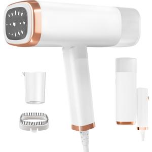 Portable Hand Held Steamer for Clothes - Foldable Steam Cleaner 20S Fast Heat-up, Clothes Steamer with 100Ml Capacity Water Tank, Remove Wrinkles Fastly (White)
