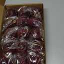 Menkxi 15 Pcs Christmas Velvet Balls 1.97 Flocked Christmas Hanging Ornaments Handmade Velvet Balls Xmas Tree Ornaments Xmas Tree Bulbs for Wedding Anniversary Party (Red)