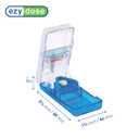 Ezy Dose Pill Cutter and Splitter with Safety Shield, Daily Usage, Safely Cut Pills, Vitamins, Tablets in Half, Accurate and Easy Cutting, Stainless Steel Blade, Travel Sized, BPA Free