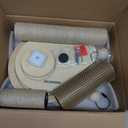 Made4Pets Cat Scratching Post, Cat Self Groomer for Indoor Cats, Cloud Soft Perch for Rest, 17.5" Tall Natural Sisal Scratcher Cat Grooming Interactive Ball Track Toys for Small Cats Kittens