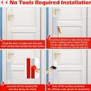 6 Pcs Door Scratch Protection Plate Door Metal Kick Plate 4" x 16" Self Adhesive Stainless Steel No Drill Kickplate for Interior, Exterior Doors, Sliver