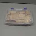 Barydat Domino Tenon Beech Wood Beechwood Loose Tenons Compatible with Domino Insertion Dowel Block for Joinery Systems, Woodworking Furniture Splicing (100 Pcs,8mm X 22mm X 50mm)