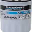 Quicksilver 883702Q Engine Block Mount Oil Filter for V-6 MerCruiser Stern Drive Engines