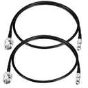 Superbat HDBNC SDI Cable SDI Male to HDBNC Male Cable Flexible Durable Belden 1855A, 75 Ohm, Support 3G/6G/12G-SDI Video, Broadcast-Grade for Cameras Monitors Switchers (2ft,2-Pack)