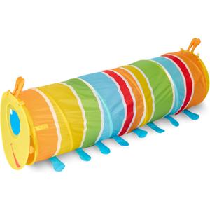 Melissa & Doug Sunny Patch Giddy Buggy Crawl-Through Tunnel, 
57.5 x 18 inches diameter when opened to play; folds flat to 18.5 x 22 x 3 inches to store