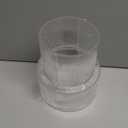 Ribbed Glass Vase, Flower Vase, Fluted Clear Vases for Flowers, Modern Vases for Living Room, Dining Table, Entryway, Shelf, Wedding, Office, Coffee Table, Birthday, 7.5 Inches