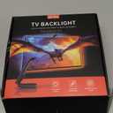 FFJ TV Lights That Change with Screen, 18ft Cuttable LED Backlight for 75-85 Inch Screen and PC Monitor, Backlight with Sensor, Smart App Control, Game & Music Sync Color Changing Lights