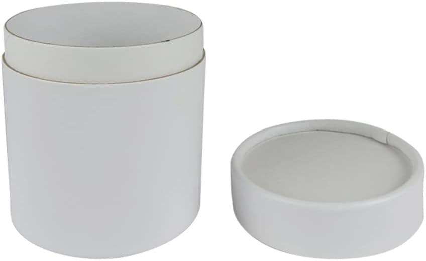 WENPACK 11Pack Paperboard Tube with Lid Round Cardboard Box Container (2.84" D*6.62" H, White)