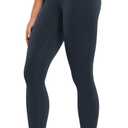 CRZ YOGA Butterluxe Yoga Capris Leggings 23'' - High Waisted Buttery Soft Workout Womens Lounge Pants (Large, True Navy)