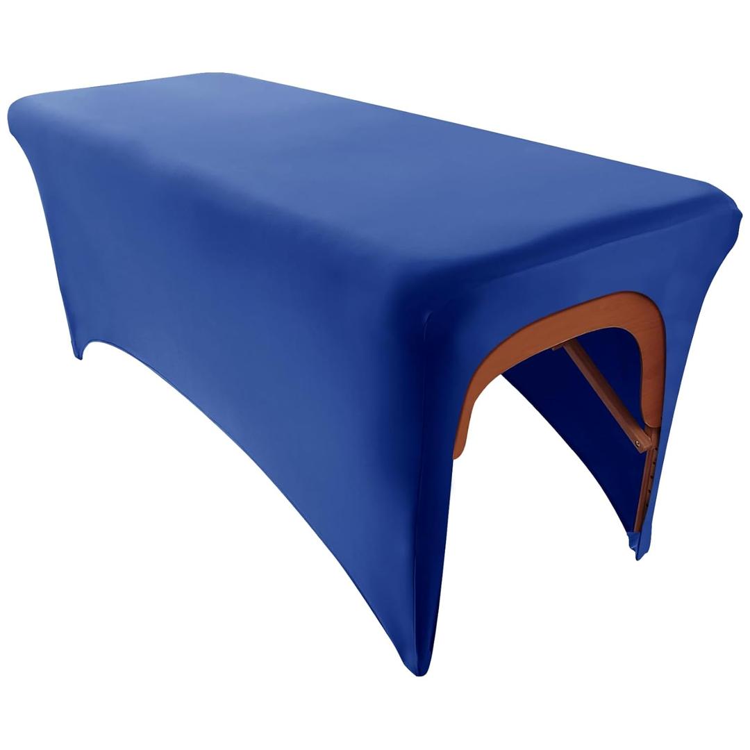 Elastic Lash Bed Cover Blue Massage Table Cover Made of 90% Polyester and 10% Spandex odorless Spa Sheet Set for Lash Extension Bed or Massage Table(Blue, 1PCS) (2)