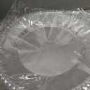 100 Pack Clear Charger Plates 13" Beaded Round,Clear,Beads, approx. 13 inch