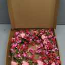 LLZLL Valentines Day Wreath Decor, 22inch Artificial Pink Wreath with Tulip Berry Green Leaf Element, Valentines Wreaths for Front Door Wedding Anniversary Party Candlelight Dinner Decorations