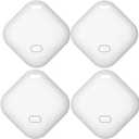 Key Finder & Tracker,Bluetooth Tracker Work with Apple Find My (iOS Only)Wallet Tracker tag Locator, Item Finder for Keys, Bags, Wallets, Replaceable CR2032 Lithium Batteries - 4Pack
