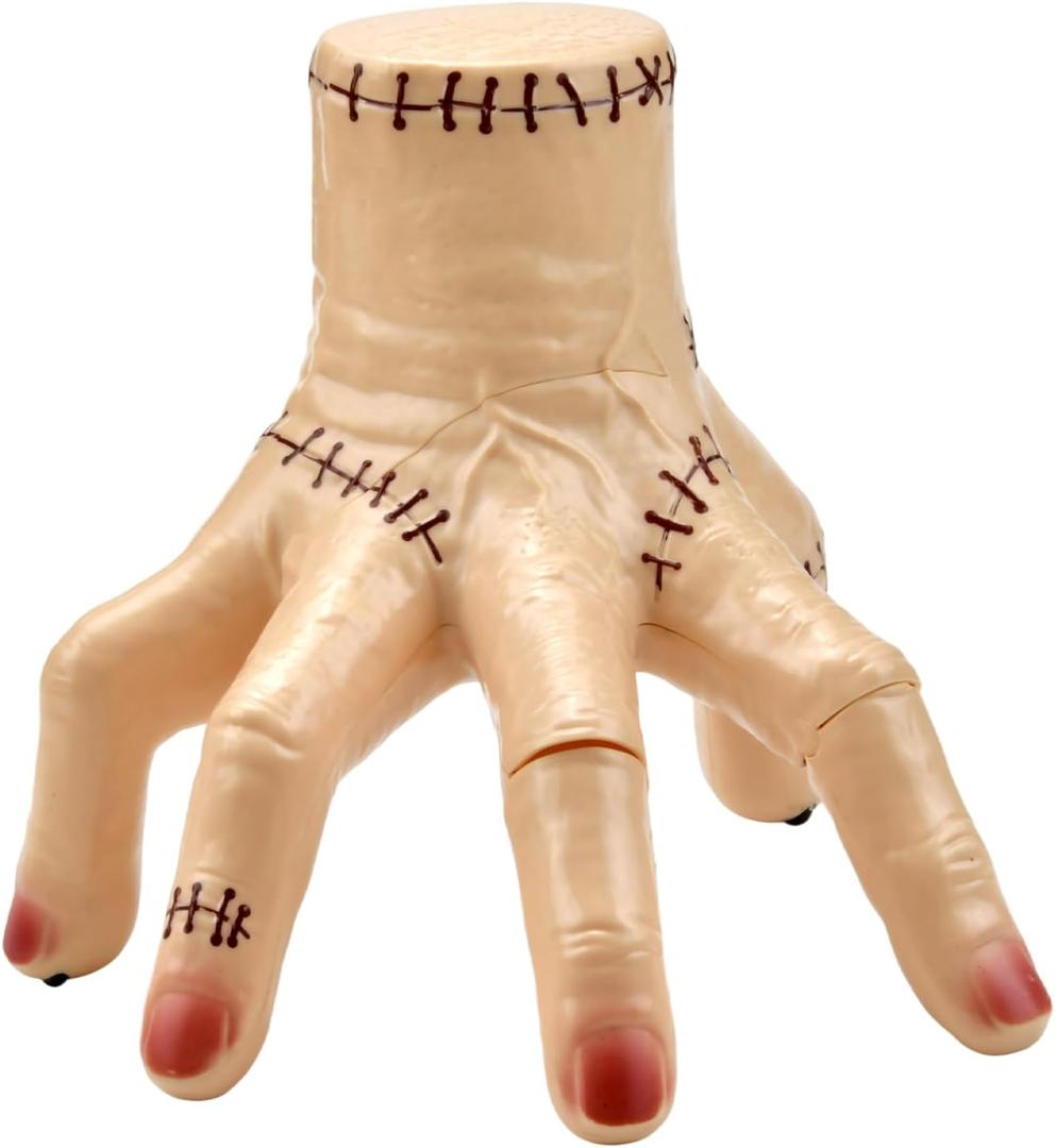 Thing Fake Hand with Music Lights Crawling Hand for Haunted House Decor Halloween Costume Wed Fans Collector (Batteries Not Included)