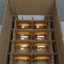 Libbey Serve It 16 Piece 2 Cup Glass Storage Bowl Container Set with Yellow Plastic Lids, 16 Fluid Ounces