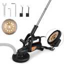 3800W Concrete Floor Grinder with Handle & Dust Shroud, 6 Speeds Control 6000RPM Concrete Floor Polisher Concrete Sander 7 Inch Concrete Surface Grinder Machine for Grinding Concrete Cement Marble