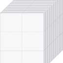 Lincia 200 Sheet Perforated Cardstock Paper 8-1/2" x 11" Printable Postcards Business Cards 6 Per Page Blank Cardstock 150 GSM Printable Postcards Compatible with Laser Inkjet Printer (White)