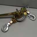 YATOINTO Come Along Winch Puller 2 Ton Cable Hoist Winch Puller with 2 Hooks Come Along Tool Double Rope 7Ft Heavy Duty Hand Puller 4400LB for Lifting Pulling